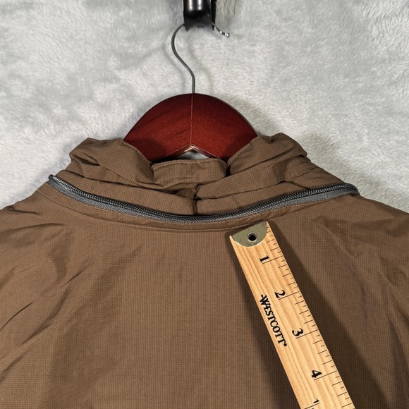Eddie Bauer‎ Jacket Mens XL Brown EB700 Down Parka Zip Pockets Ripstop *NO HOOD - Picture 13 of 14